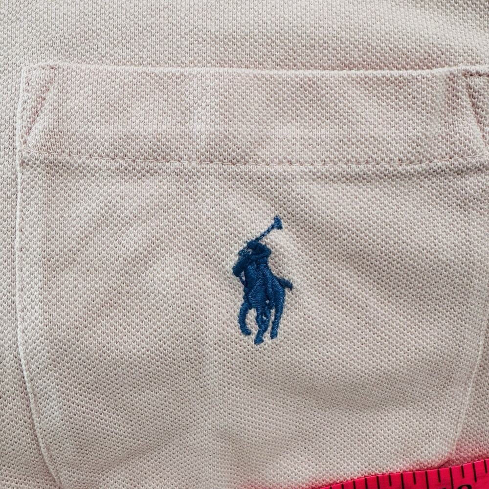 Ralph Lauren Mens Pink Pique Polo Shirt Sz L Preppy Classic Coastal - Picture 6 of 7